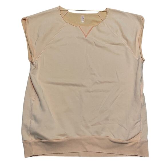 Free People FP Movement Womens Large Muscle Tunic Cutoff Cantaloupe Peach Active - Picture 1 of 7